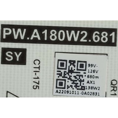 FUENTE DE PODER PARA TV LG / NUMERO DE PARTE 60101-04510 / PW.A180W2.681 / 4300175312 / 55UQ7570PUJ / DISPLAY HV550QUB-F1D / MODELO 55UQ7570PUJ.CUSFBH	 - Imagen 3